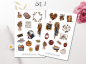Preview: Herbst Mädchen Sticker Set